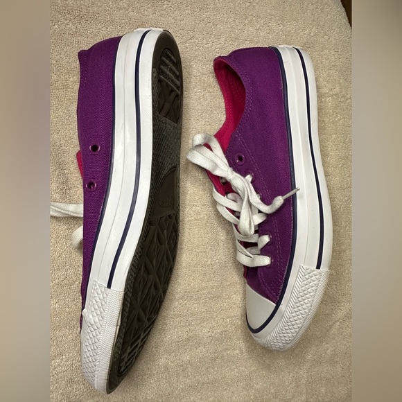 Converse All Star Purple Canvas Shoes - Picture 3 of 8